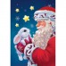 Новогодняя картина по номерам на холсте с подрамником «Новый год! Дед Мороз с кроликом», 20 × 30 см