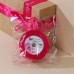 Лента атласная, подарочная упаковка, «От всего сердца», розовая, 4 см х 22.5 м
