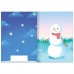 Волшебные картинки «Снеговик. Светятся в темноте», 4 аппликации, 12 стр.