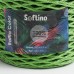 Пряжа 100% целлюлоза Softino Raffia Color кручёная, зелёная 200м +-2м 120 гр