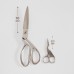 Набор ножниц подарочный: закройные ножницы 9, 23,5 см, ножницы вышивальные «Цапельки» 3,7, 9,5 см, цвет серебряный
