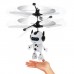 Летающая игрушка «Космобот», работает от аккумулятора, цвет бело-чёрный