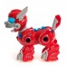 Робот собака «Роборекс» UNICON, винтовой конструктор, интерактивный: световые эффекты, 19 деталей, на батарейках, красный