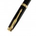 Ручка подарочная перьевая Calligrata, в кожзам футляре ПБ IM, корпус черный с золотом