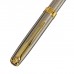 Ручка подарочная шариковая, в кожзам футляре, поворотный, ПБ S, корпус серебро/золото