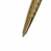 Ручка подарочная шариковая, в кожзам футляре, поворотная, ПБ S, корпус золотистый