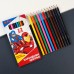 Цветные карандаши, 12 цветов, трехгранные, Мстители
