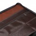 Папка деловая, искусственная кожа, 370 х 275 х 30 мм, с металлическим прижимом, ручка-петля Люкс коричневая 6Д041