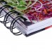 Книга для записи кулинарных рецептов А5, 80 листов на гребне Веган, твёрдая обложка, цветные разделители