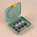 Швейный набор с лупой, 50 предметов, в двухъярусном боксе, 12 × 10,5 × 3 см, цвет МИКС