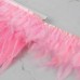 Тесьма с перьями петуха, 10-15 см, 5 +- 0,5 м, цвет розовый
