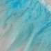 Тесьма с перьями петуха, 10-15 см, 5 +- 0,5 м, цвет голубой