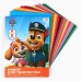 Набор Paw Patrol А4 8л цветного одностороннего мелованного картона и 8л цветной двусторонней бумаги