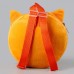Рюкзак детский плюшевый для девочки, круглый «Лисёнок», 18 × 18 см
