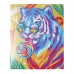Алмазная вышивка на раме с полным заполнением «Тигр с леденцом», 40 × 50 см