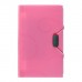 Папка на резинке А6, 12 отделений, узоры, розовая пастель