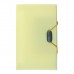 Папка на резинке А6, 12 отделений, узоры, жёлтая пастель