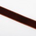 Лента бархатная, 10 мм, 18 +- 1 м, цвет коричневый N119