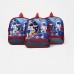 Рюкзак детский на молнии, 1 наружный карман, вставка МИКС, цвет разноцветный/красный