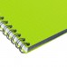 Тетрадь на гребне A4 60 листов в клетку Calligrata Зелёная, пластиковая обложка, блок офсет