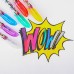 Ручка шариковая с блестками, 12 цветов, Минни Маус