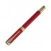 Ручка подарочная роллер, в кожзам футляре, корпус красный, золото