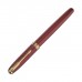 Ручка подарочная роллер, в кожзам футляре, корпус розовый, золото