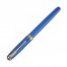 Ручка подарочная роллер, в кожзам футляре, корпус синий, золото