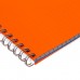 Тетрадь на гребне A5 96 листов в клетку Calligrata Оранжевая, пластиковая обложка, блок офсет