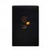 Скетчбук А5, 30 черных листов на гребне, Кот, твердая подложка, плотность 110 гр., МИКС