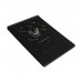 Скетчбук А4, 30 черных листов на гребне, Кит, твердая подложка, плотность 110 гр., МИКС