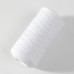 Шнур для вязания без сердечника 70% хлопок, 30% полиэстер 1мм 200м/60+-10гр (01-белый)