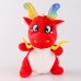 Мягкая игрушка «Дракон красный», с усиками, 10 см