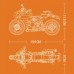 Конструктор Мото «Спортивный мотоцикл», 266 деталей