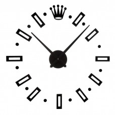 Часы-наклейка, серия: DIY, Соломон, d-120 см, сек стрелка 39 см, цифра 13 см, АА, черные