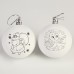 Набор для творчества. Новогодние шары под раскраску «Время подарков», d = 7 см, 2 шт