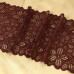 Кружевная эластичная ткань, 170 мм × 2,7 +- 0,5 м, цвет шоколадный