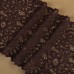Кружевная эластичная ткань, 190 мм × 2,7 +- 0,5 м, цвет шоколадный
