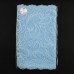 Кружевная эластичная ткань, 235 мм × 2,7 +- 0,5 м, цвет небесно-голубой
