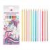 Цветные карандаши пастельные, 12 цветов, трехгранные, Минни Маус и Единорог