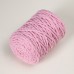 Шнур для вязания  80% хлопок, 20% полиэстер крученый 3 мм, 185г/45м,30-св.-розовый