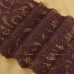 Кружевная эластичная ткань, 175 мм × 2,7 +- 0,5 м, цвет шоколадный