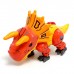 Робот «Динобот», реагирует на прикосновение, световые и звуковые эффекты, металлический, цвет оранжевый