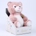 Мягкая игрушка Little Friend, медведь, цвет розовый