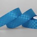 Лента декоративная «Квадраты», 25 мм × 9,1 +- 0,5 м, цвет ярко-голубой
