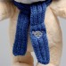 Мягкая игрушка Little Friend, зайчонок на лыжах, синий шарф