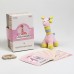 Набор подарочный: Мягкая игрушка+прорезыватель+карточки для фото Жираф