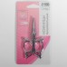 Ножницы для рукоделия «Бабочка», скошенное лезвие, 3,5, 9 см, цвет серебряный