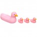 Набор резиновых игрушек для ванны «Мыльница: розовые уточки», 4 шт., 14 см., Крошка Я