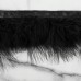 Тесьма с перьями марабу, 8-10 см, 5 +- 0,5 м, цвет чёрный